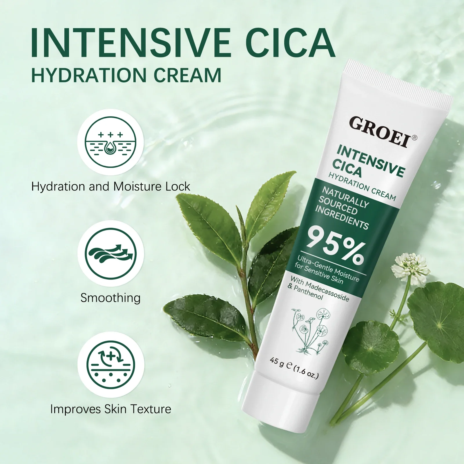 Skincare Glowing - Crema Hidratante GROEI Snow Grass 45g,
